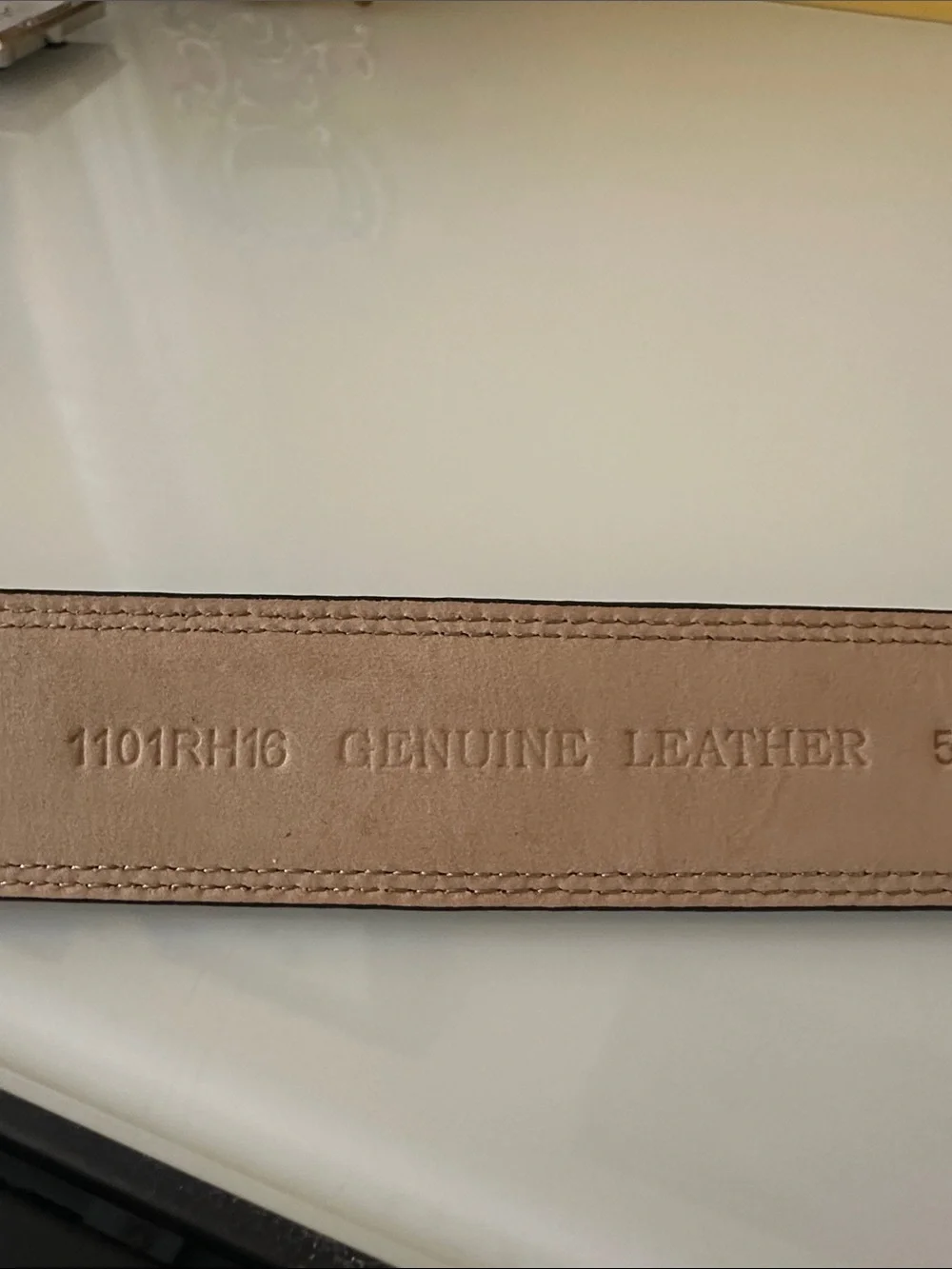 Men's Black Leather Croc Embossed Dress Belt with Brushed Steel Buckle 3XL